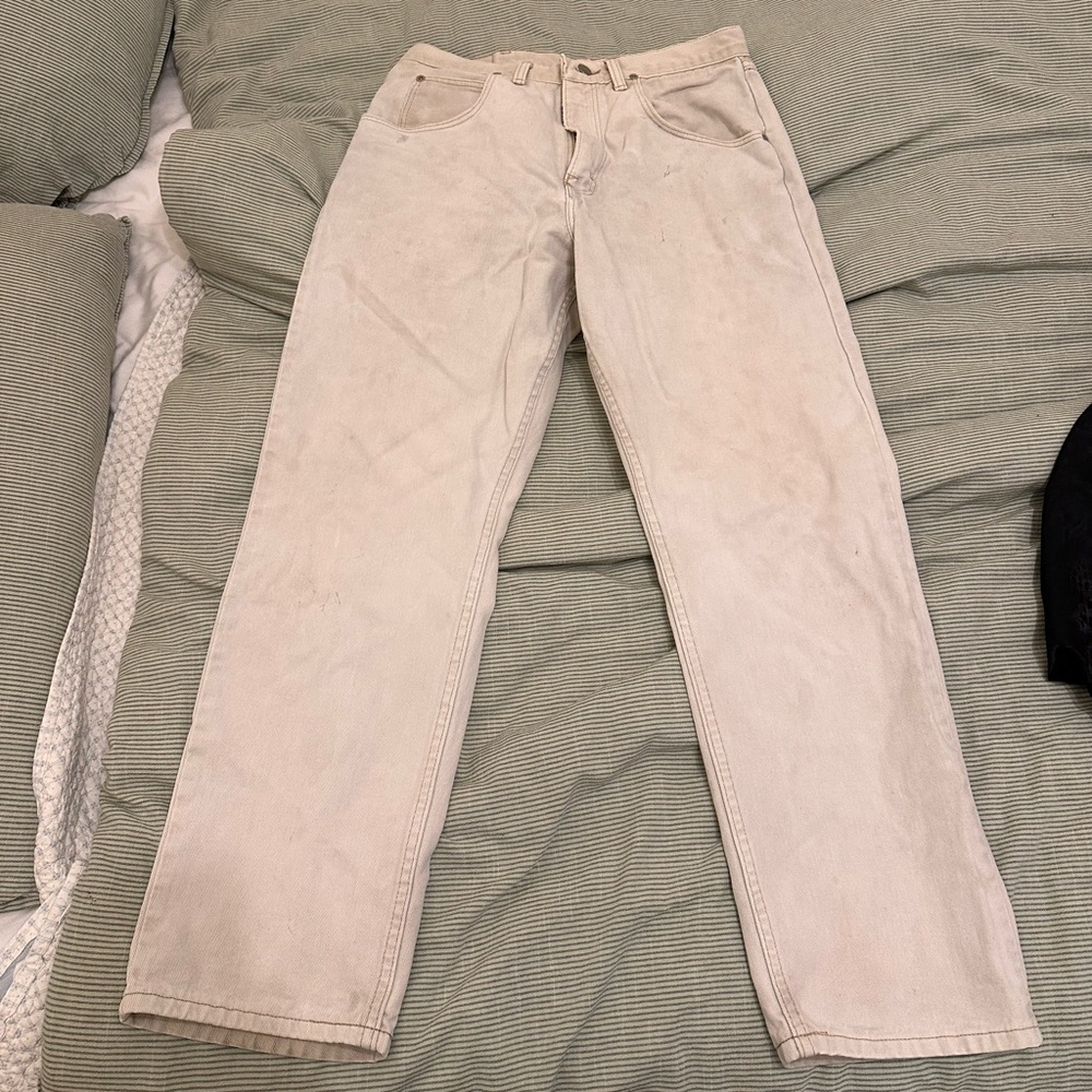 cream silver edition wranglers